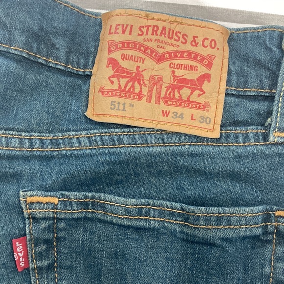 Levis 511 green jeans - Picture 2 of 4